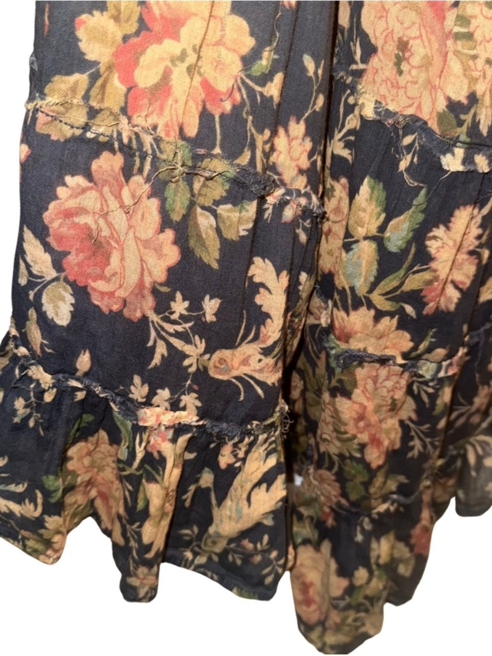 Denim & Supply Ralph Lauren
Black Floral Print Maxi Skirt
Semi Sheer Boho XL - Picture 2 of 5